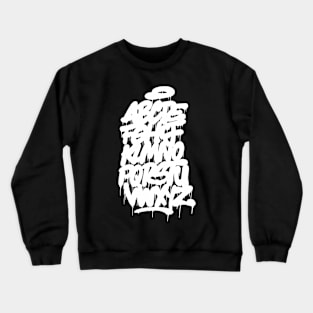 Graffiti Alphabet #5 white Crewneck Sweatshirt